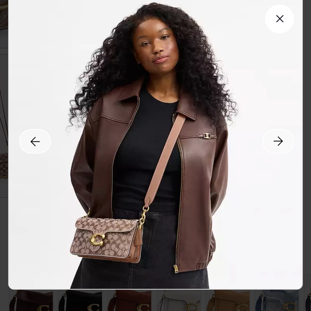 Coach Tabby Shoulder Bag 26 In Crystal Signature Jacquard - Picture 8 of 12